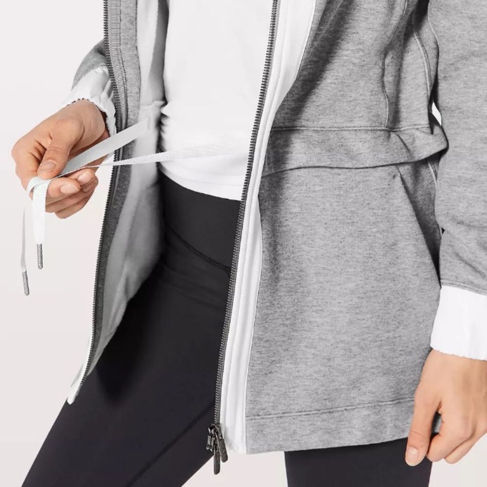 Lululemon women light as warmth jacket gray white - Picture 8 of 8